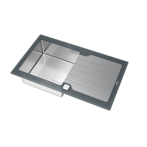 Мойка из нерж. стали ТЕКА DIAMOND RS15 1B 1D 86 STONE GREY