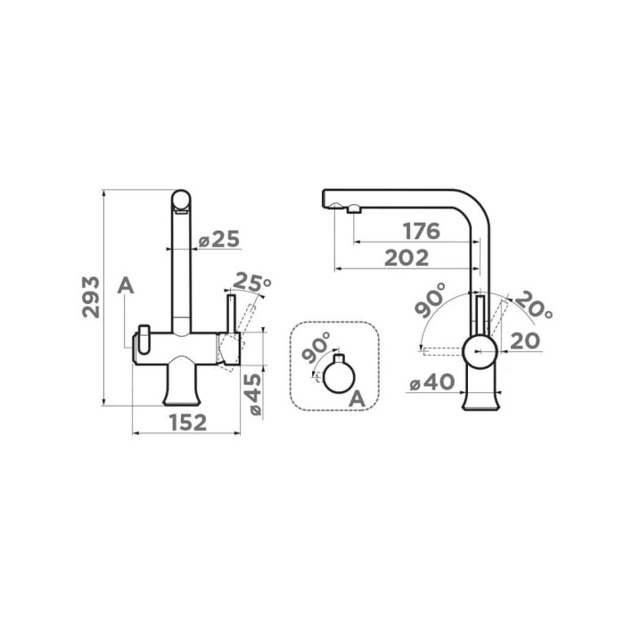 Смеситель для кухни Omoikiri Hotaru-GB графит