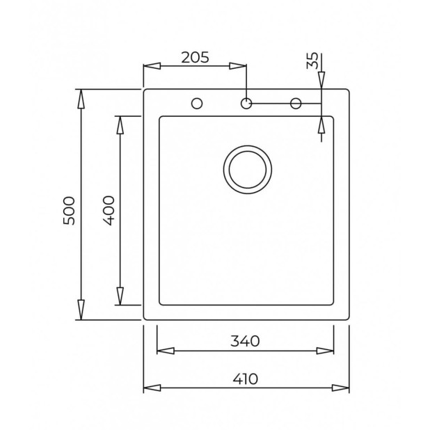 Мойка из тегр. TEKA FORSQUARE 34.40 TG серый камень (автоматический слив)
