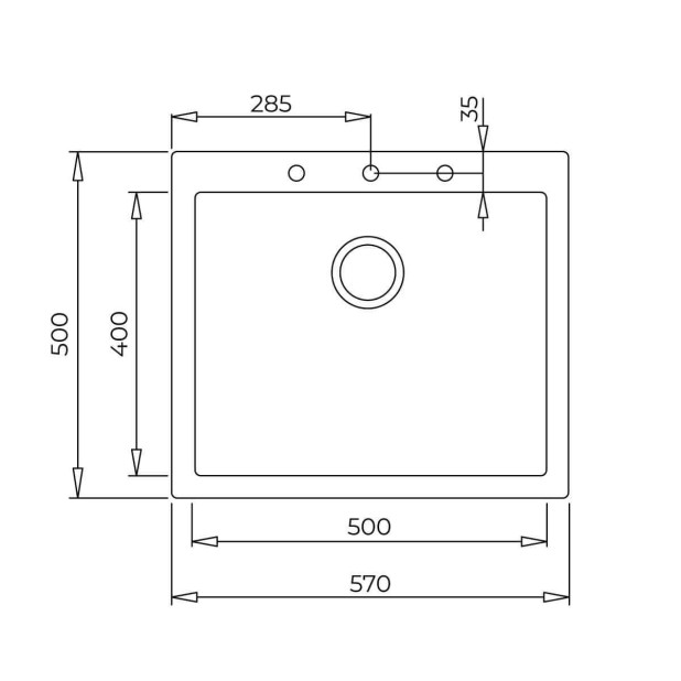 Мойка из тегр. TEKA FORSQUARE 50.40 TG светлый кремовый (автоматический слив)