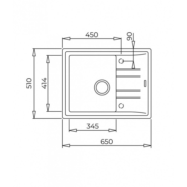 Мойка из тегр. TEKA STONE 45 S-TG 1B 1D белый (автоматический слив)