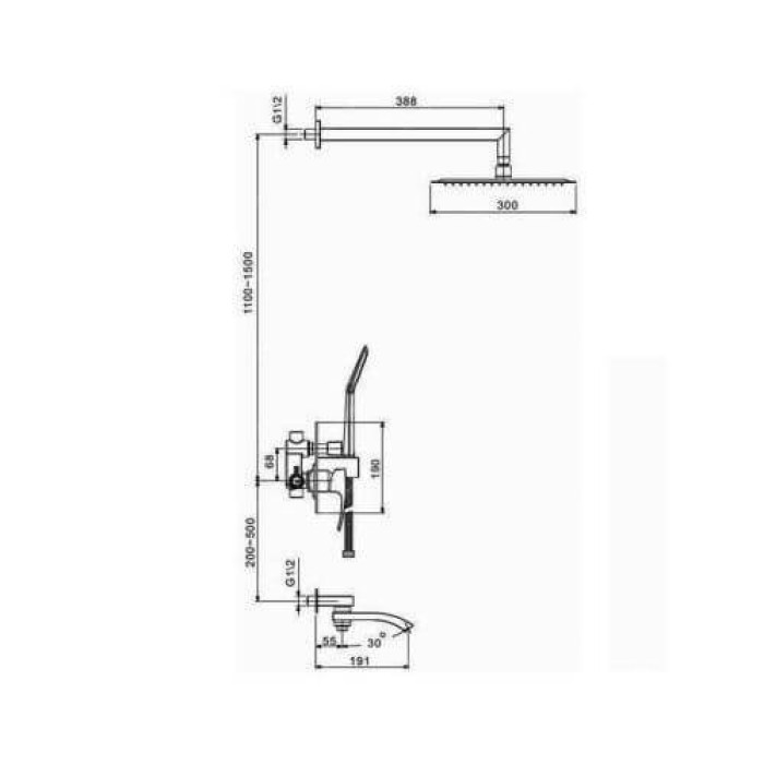 Душевая система Gappo G7107