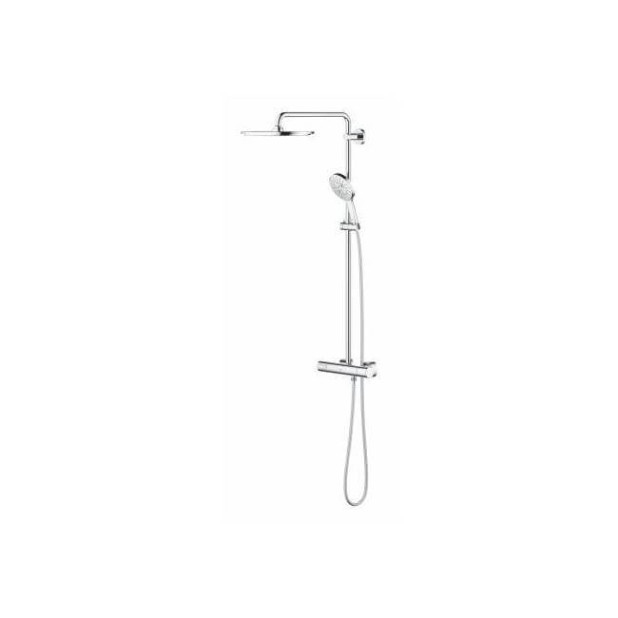 Душевая система GROHE Rainshower SmartActive 310 Cosmopolitan, круглый, 1 режим струи, с термостатом, хром (27966001)