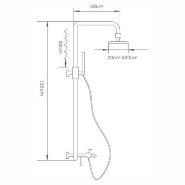 Душевая система LEDEME L2452-A