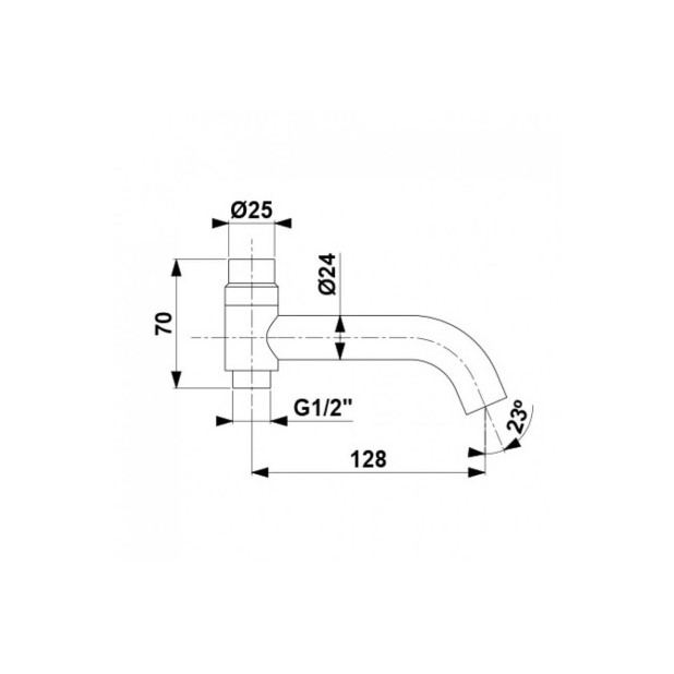 Душевая стойка Luna 2 с изливом KFA