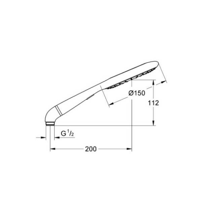 Grohe Rainshower Icon 150 Ручной душ, 2 режима струи (27276000)