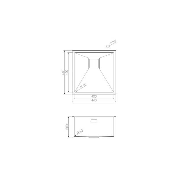 Кухонная мойка из нержавейки Omoikiri Taki 44-U/IF-LG светлое золото