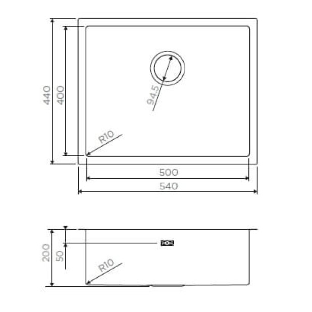 Кухонная мойка из нержавейки Omoikiri Taki 54-U/IF-LG светлое золото