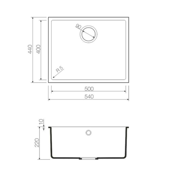 Кухонная мойка Omoikiri Bosen 54-U-BE Tetogranit/ваниль