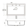 Кухонная мойка Omoikiri Sintesi 79-WH Artceramic/белый