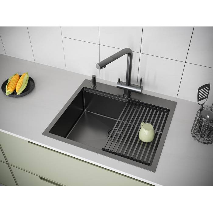 Кухонная мойка PAULMARK BRIM-PRO PM705951-GM