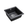 Кухонная мойка PAULMARK GERA 50 PM104546-BLM (черный/черный металлик)