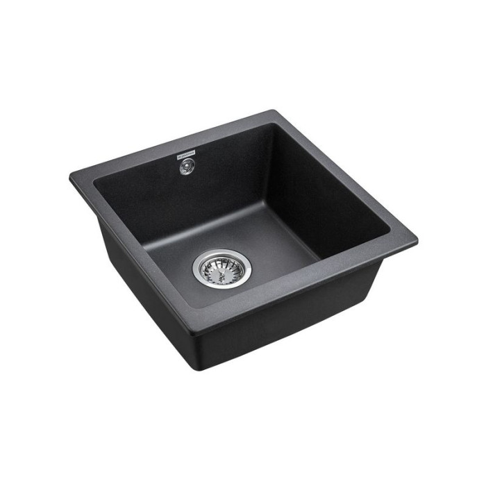 Кухонная мойка PAULMARK GERA 50 PM104546-BLM (черный/черный металлик)