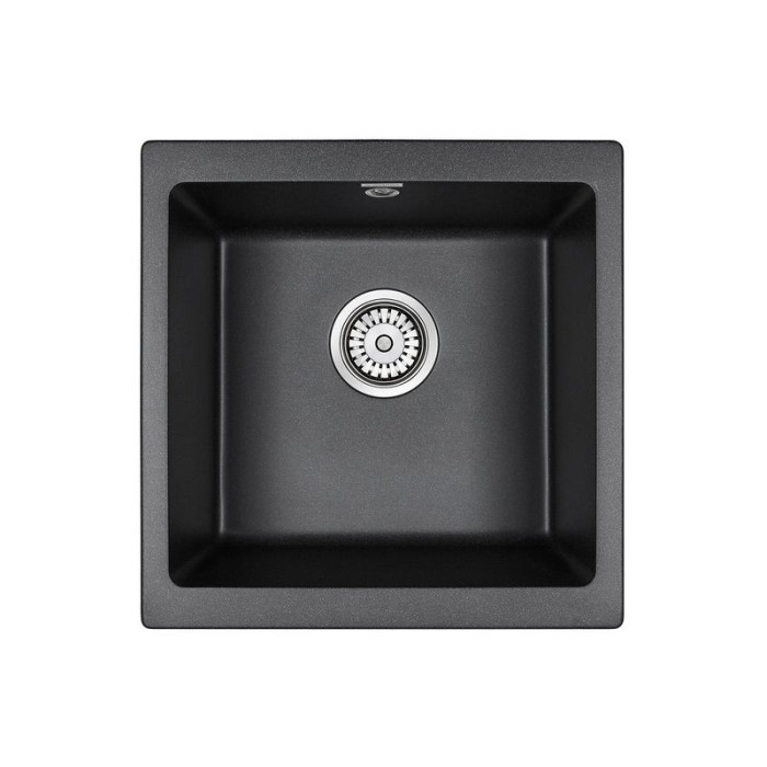 Кухонная мойка PAULMARK GERA 50 PM104546-BLM (черный/черный металлик)