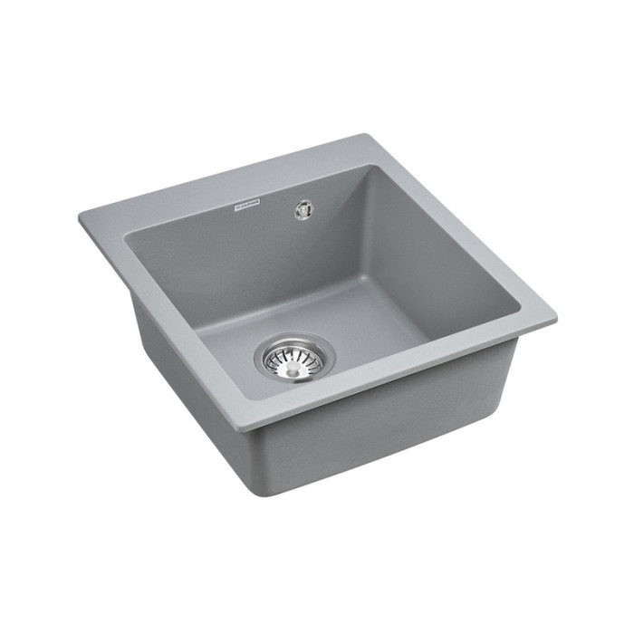 Кухонная Мойка Paulmark KANTE 45 PM104651-GRM (серый металлик)