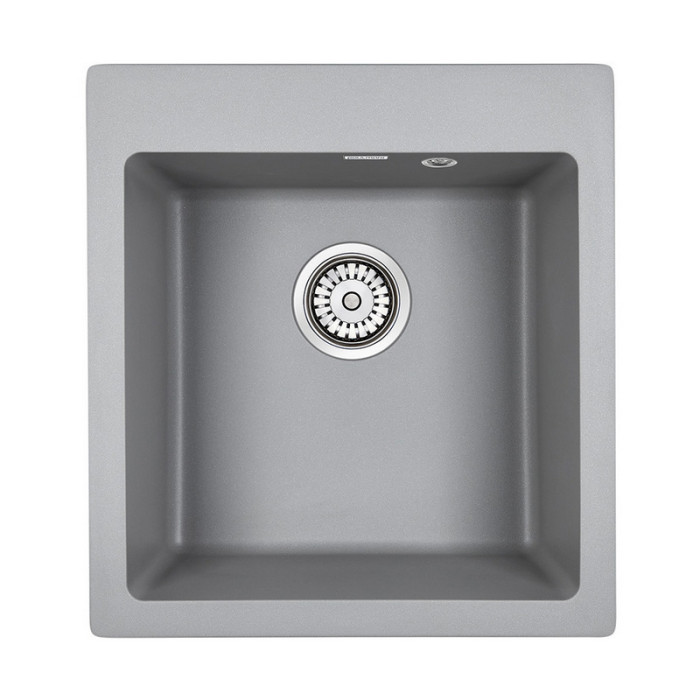 Кухонная Мойка Paulmark KANTE 45 PM104651-GRM (серый металлик)