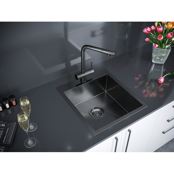 Кухонная мойка PAULMARK KRONER 45 PM214551-GM