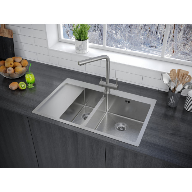 Кухонная мойка PAULMARK KRONER PM227851-BSR