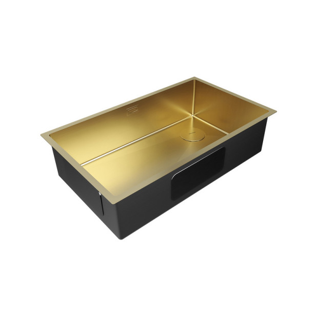 Кухонная мойка PAULMARK NEXT-SKEW 74 UNI PM887444-BG (золото/брашированное золото)