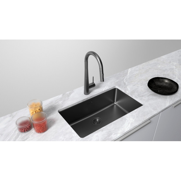 Кухонная мойка PAULMARK YUNI 76 UNI, YU76-MBN