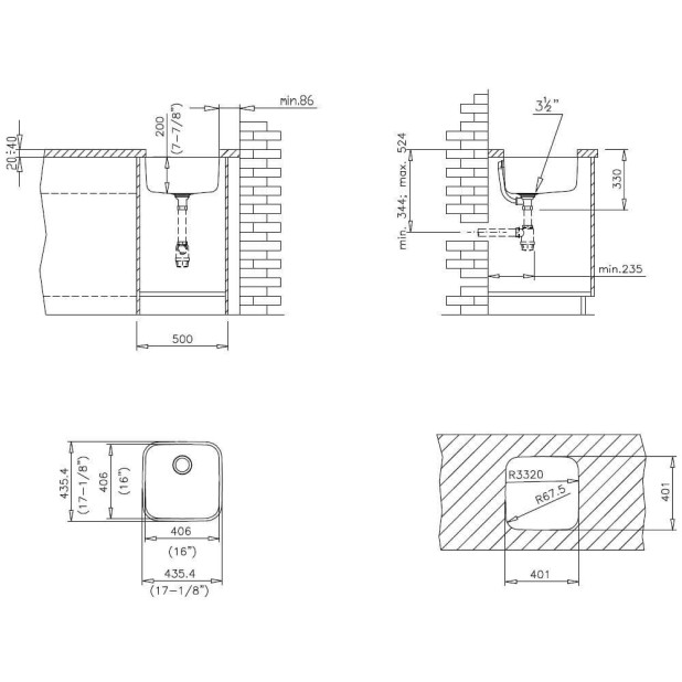 Мойка из нерж. стали ТЕКА BE 400.400 PLUS