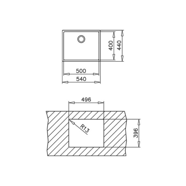 Мойка из нерж. стали ТЕКА BE LINEA RS15 50.40