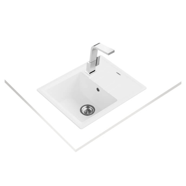 Мойка из тегр. TEKA STONE 45 S-TG 1B 1D белый (ручной слив)