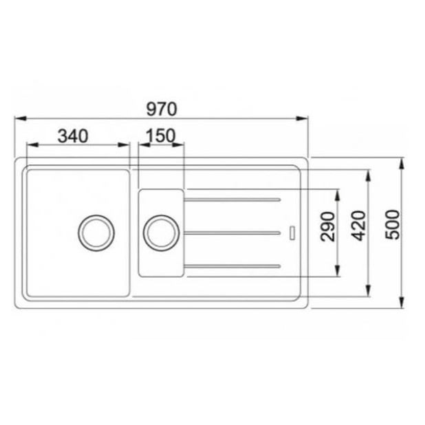 Мойка кухонная FRANKE Basis BFG 651 (графит)