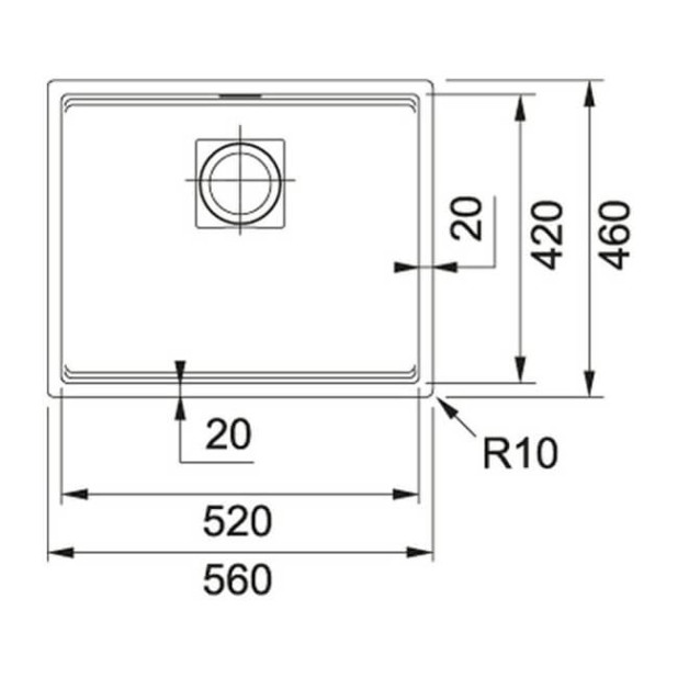 Мойка кухонная FRANKE KNG 110-52 (белый)