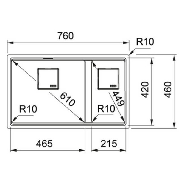 Мойка кухонная FRANKE KNG 120 (оникс)