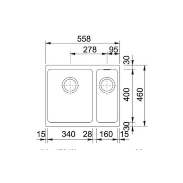 Мойка кухонная FRANKE Kubus KBG 160 (бежевый)