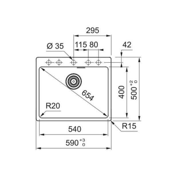 Мойка кухонная FRANKE MRG 610-54 FTL, белый (114.0696.193)