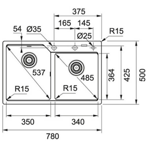 Мойка кухонная FRANKE UBG 620-78 (серый)