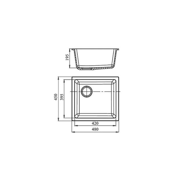 Мойка кухонная GRANFEST EWIGSTEIN 4540 (антрацит)