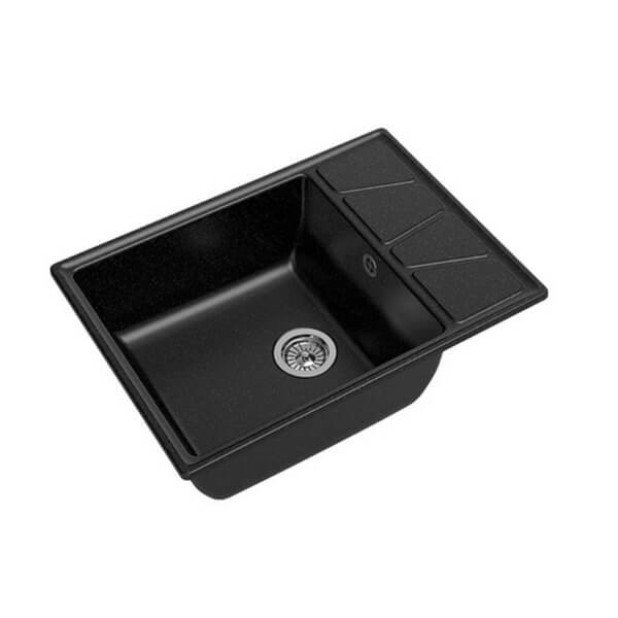 Мойка кухонная GRANFEST GF-V-680L (черный)