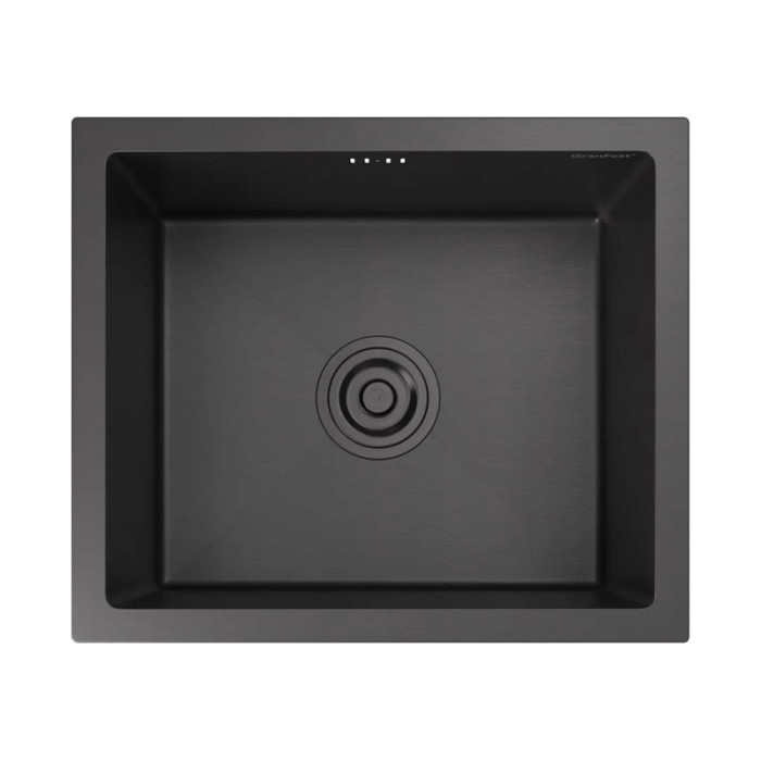 Мойка кухонная GRANFEST METAL НЕРЖАВЕЮЩАЯ СТАЛЬ AISI 304 PVD GF-4538 ГРАФИТ (с сифоном)