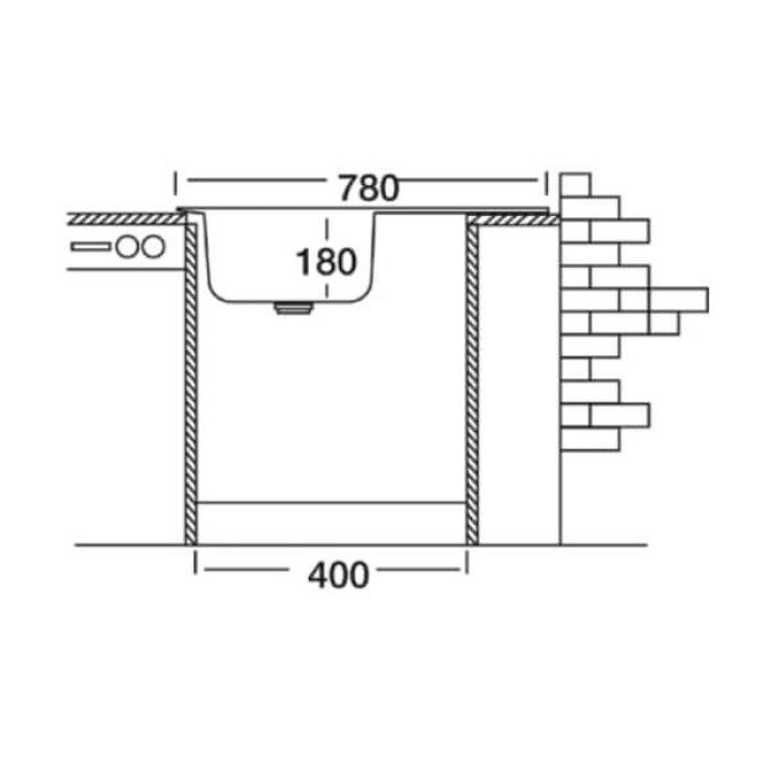 Мойка кухонная KROMEVYE EX 163 D