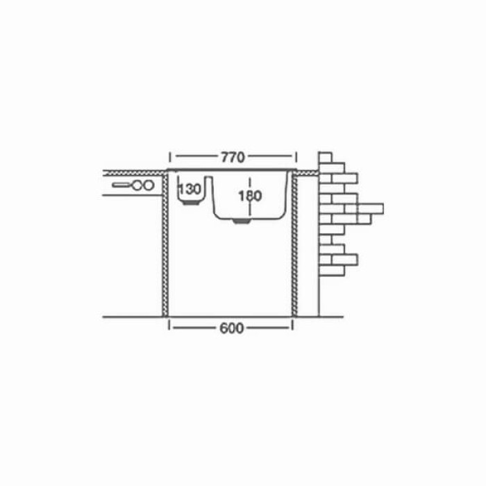 Мойка кухонная KROMEVYE EX 171 D