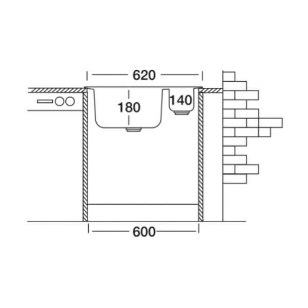 Мойка кухонная KROMEVYE EX 187 D