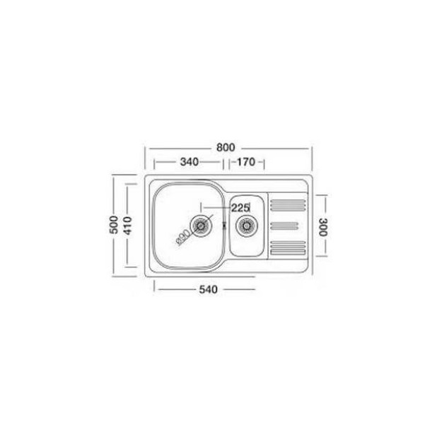 Мойка кухонная KROMEVYE EX 306 D