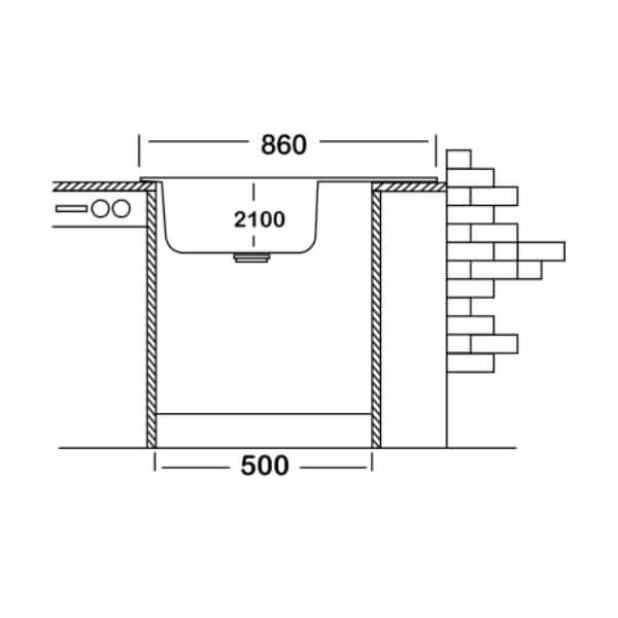 Мойка кухонная KROMEVYE EX 321 D