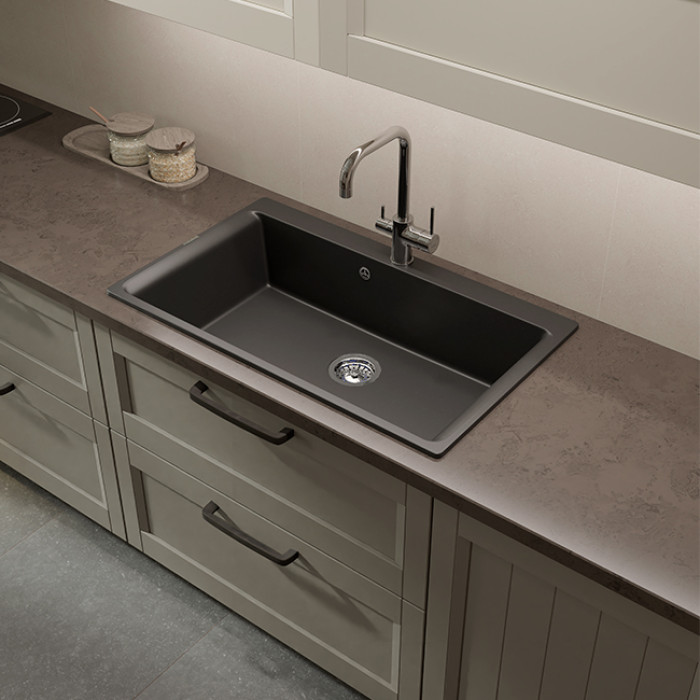 Мойка кухонная RIVELATO AXEL Х-90 beige (бежевый/scuro/темно-бежевый)