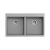 Мойка кухонная RIVELATO AXEL X-90-2D (серый/grigio metallizzato/серый металлик)