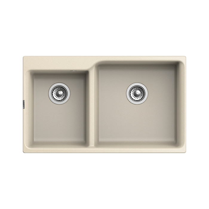 Мойка кухонная RIVELATO AXEL X-90D (бежевый/beige scuro/темно-бежевый)
