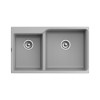 Мойка кухонная RIVELATO AXEL X-90D (серый/grigio metallizzato/серый металлик)