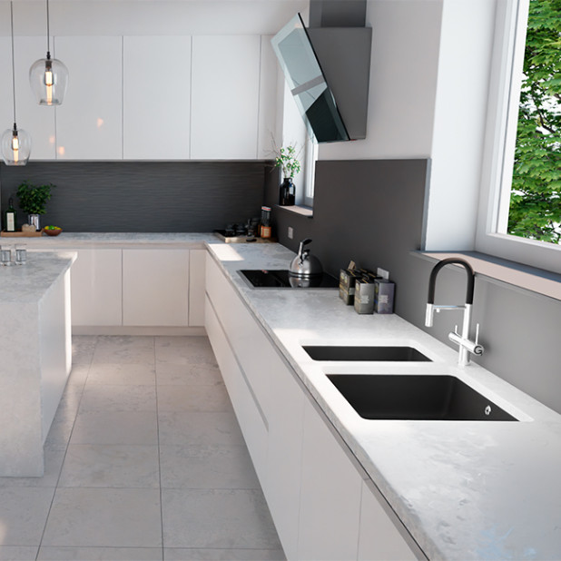 Мойка кухонная RIVELATO BERKANA BK-25 (бежевый/beige scuro/темно-бежевый)