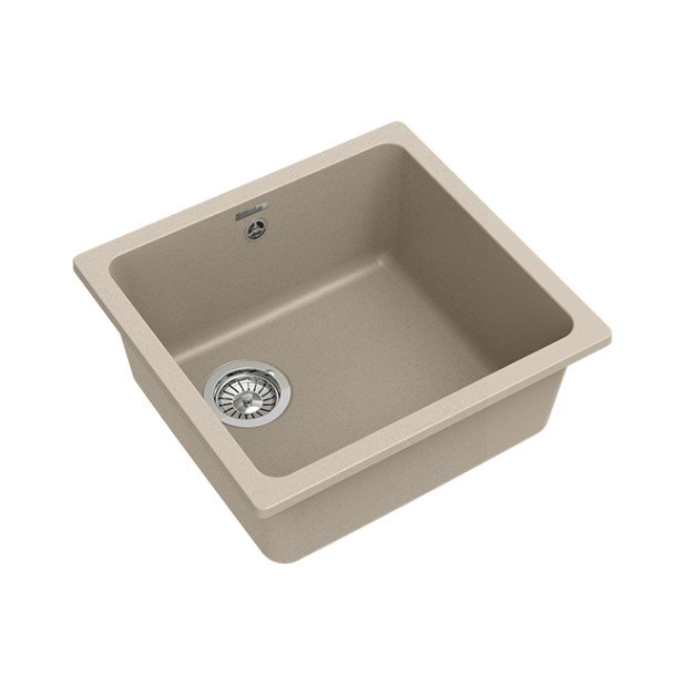 Мойка кухонная RIVELATO BERKANA BK-45 (бежевый/beige scuro/темно-бежевый)