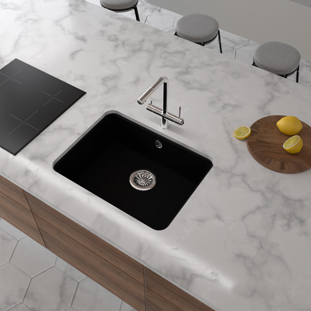 Мойка кухонная RIVELATO BERKANA BK-50 (бежевый/beige scuro/темно-бежевый)