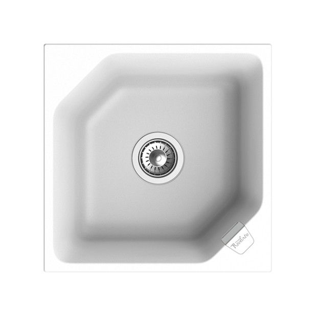 Мойка кухонная RIVELATO LOCUS LS-50 (белый/brina/иней)