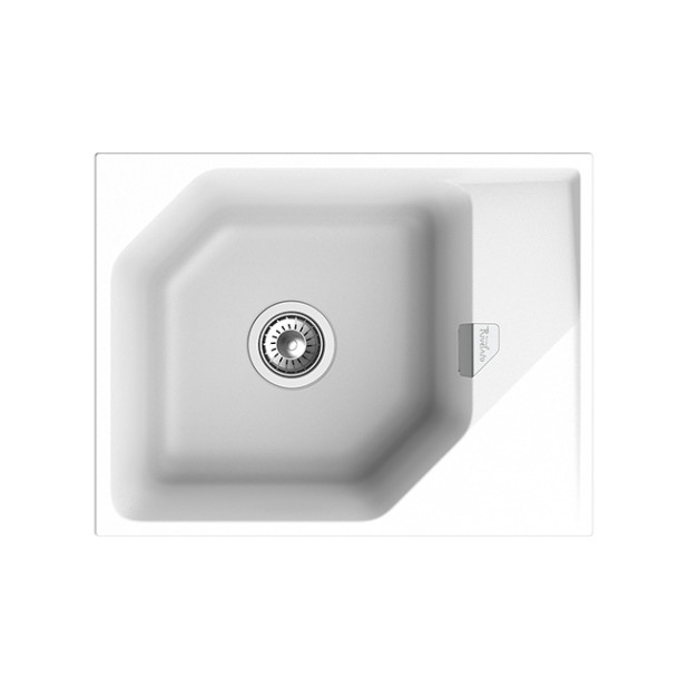 Мойка кухонная RIVELATO LOCUS LS-65 (белый/brina/иней)